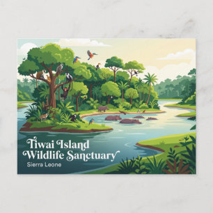 Tiwai Island Wildlife Sanctuary Sierra Leone Postcard