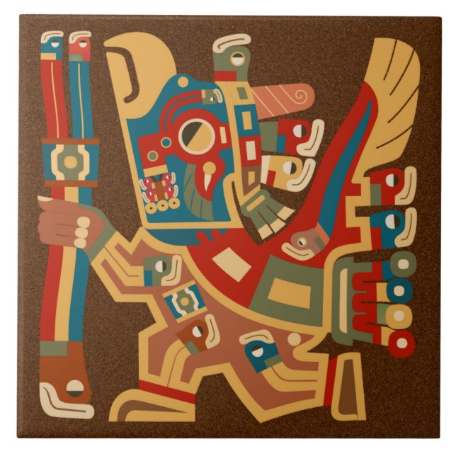 Tiwanaku Sun Warriors Tile (Front)