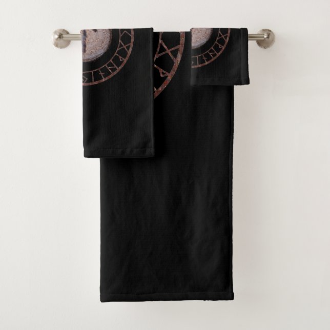 Tiwaz Elder Futhark rune Bath Towel Set (Insitu)