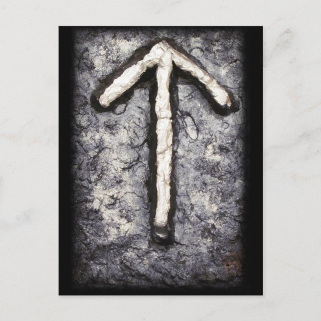 Tiwaz Rune – Norse Symbol Postcard (Front)