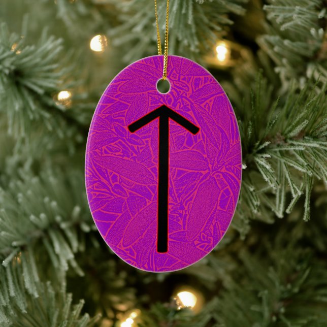 Tiwaz Viking Rune Yule Ornament - Victory! (Tree)