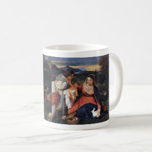 Tiziano Vecellio , "The Madonna with the Rabbit" Coffee Mug