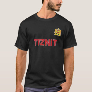 Tiznit Morocco National Flag Heart Emblem Crest T-Shirt