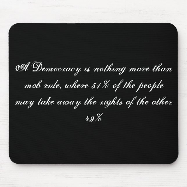 TJ - A Democracy Mouse Mat (Front)