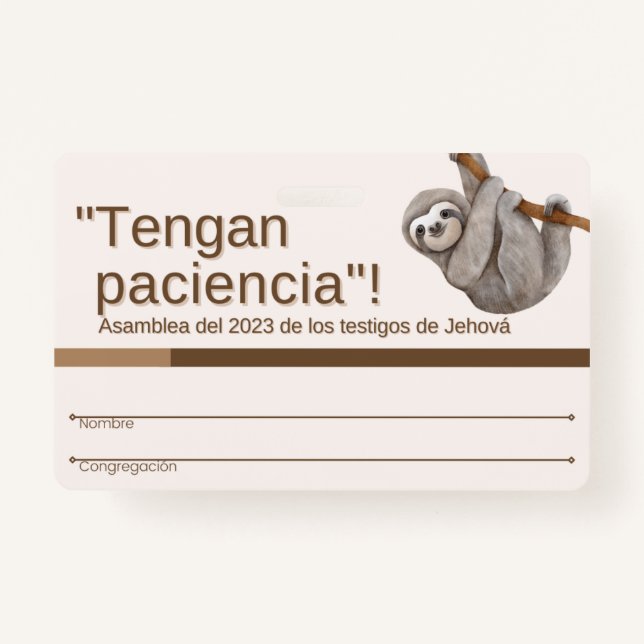 TJ Recuerdo de Insignia | Asamblea Regional 2023 ID Badge (Front)