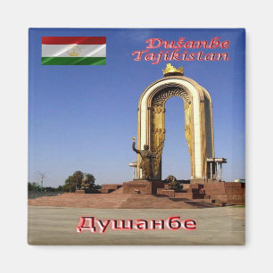 TJ - Tajikistan - Dushanbe - Somoni Monument Magnet