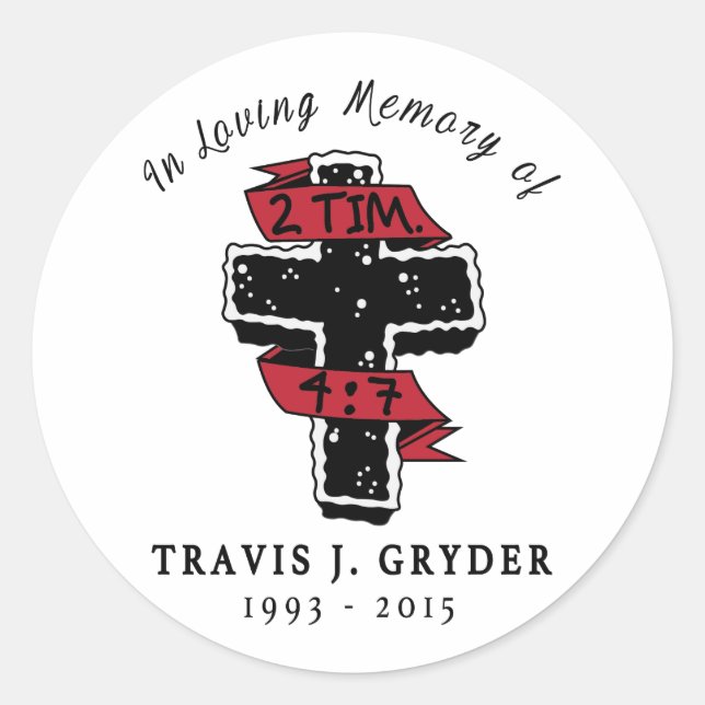 TJG Cross Sticker (Front)