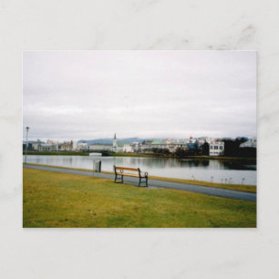 Tjorn (The Pond), Reykjavik, Iceland Postcard