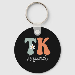 Tk Squad Retro Groovy Vintage Happy First Day Of S Key Ring