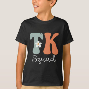 Tk Squad Retro Groovy Vintage Happy First Day Of S T-Shirt