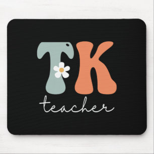 Tk Teacher Retro Groovy Vintage Happy First Day Of Mouse Mat