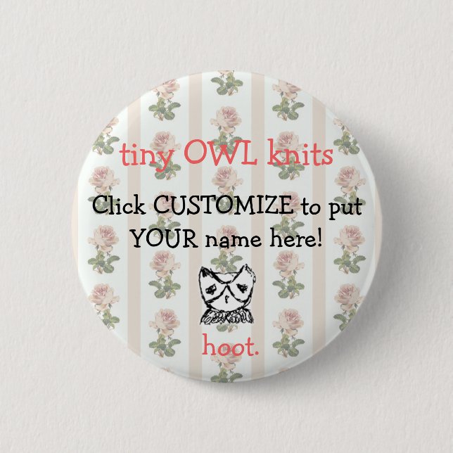 TKCD medium "your name here" button (Front)