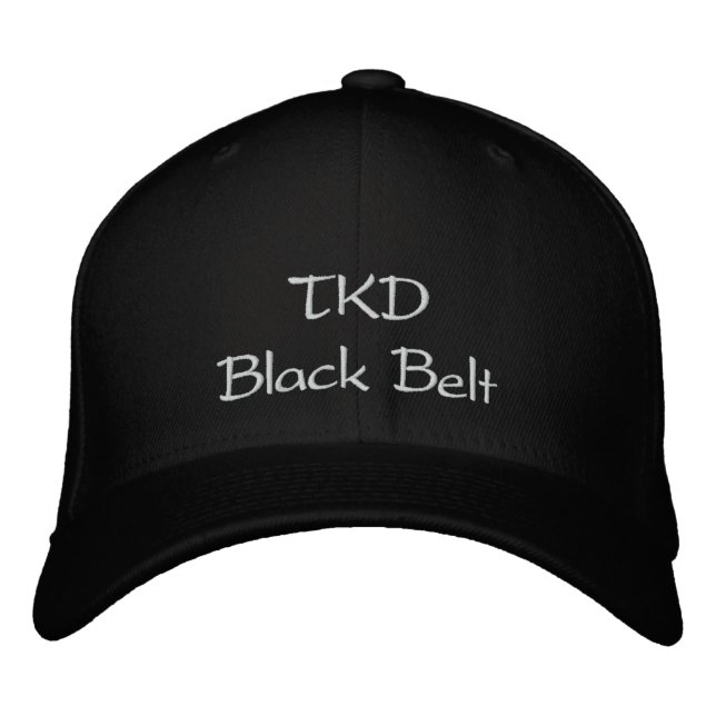 TKD Black Belt Embroidered Hat (Front)