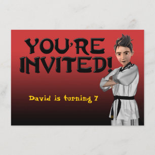 TKD Boy Invitation