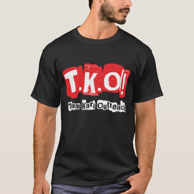 TKO:  Old Punk Style Black T-Shirt (Front)