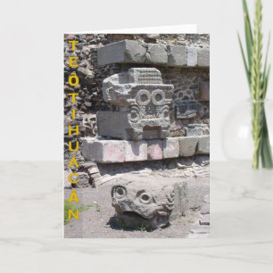 Tláloc, Teōtihuácān, Mexico - card