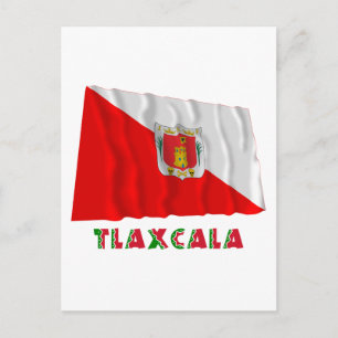 Tlaxcala Waving Semiofficial Flag Postcard