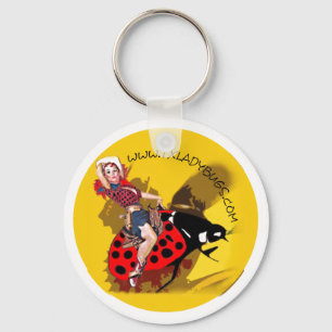 TLB Cowgirl/Bucking Bug Keychain
