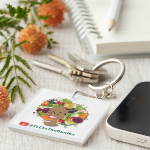 TLC In The Garden Branded Key Ring