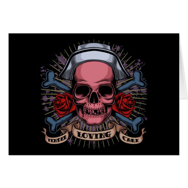 TLC Nurse Skull (Front Horizontal)