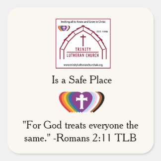 TLC Safe Space  Square Sticker