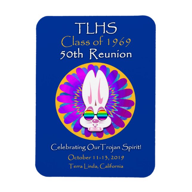 TLHS Bunny Boy Class of 1969 50th Reunion Magnet (Vertical)