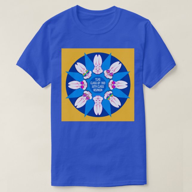 TLHS Bunny Mandala - Class of 1969 Reunion T-shirt (Design Front)
