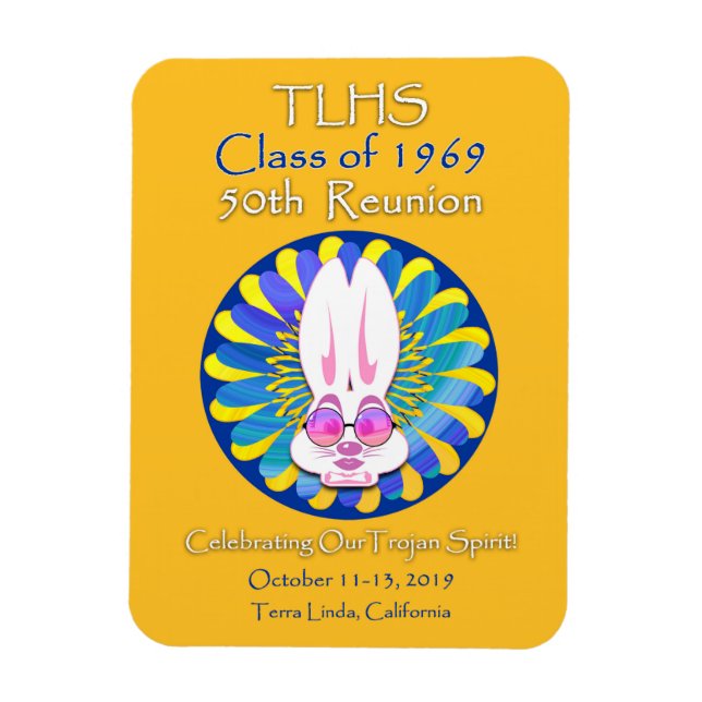 TLHS Class of 1969 Bunny Girl 50th Reunion Magnet (Vertical)