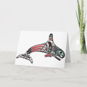 Tlingit Killer Whale & Eagle Card