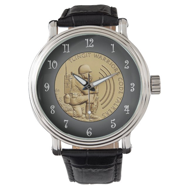 Tlingit Warriors Code Talkers Bronze Medal ~  Watch (Front)
