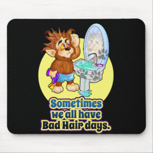 TLM: Willie the Wolf Bad Hair Days Mousepad