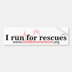 TLN Run for Rescues Bumper Sticker