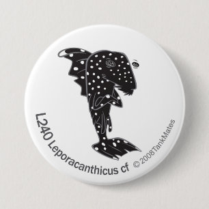 TM-05-L240 Leporacanthicus cf 7.5 Cm Round Badge
