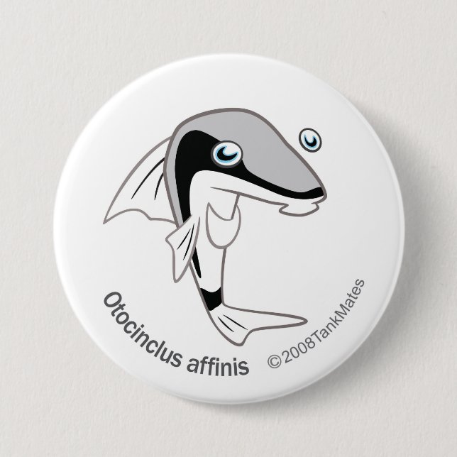 TM-15-Otacinclus affinis 7.5 Cm Round Badge (Front)