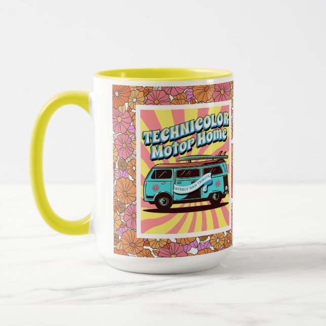TMH Beach Van Flower Power  Mug (Left)