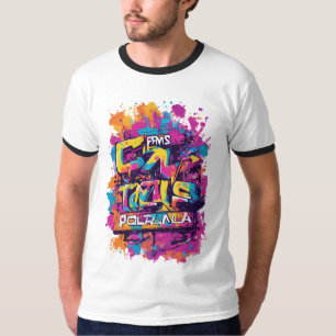 TMS Colorpalooza Graffiti Colour Run Design Ringer T-Shirt