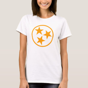 TN Stars Orange on White T-Shirt