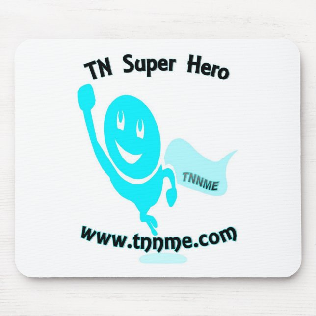 TN Super Hero mouse pad. Mouse Mat (Front)