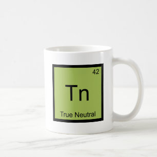 Tn - True Neutral Funny Chemistry Element Symbol T Coffee Mug