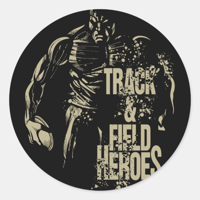 tnf heroes discus classic round sticker (Front)