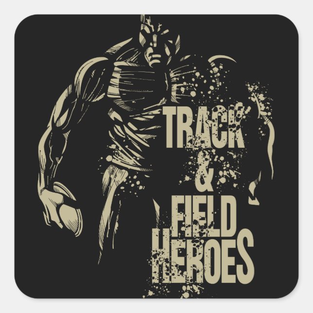 tnf heroes discus square sticker (Front)
