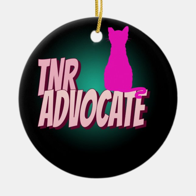 TNR ADVOCATE TRAP NEUTER RELEASE CAT ORNAMENT (Front)