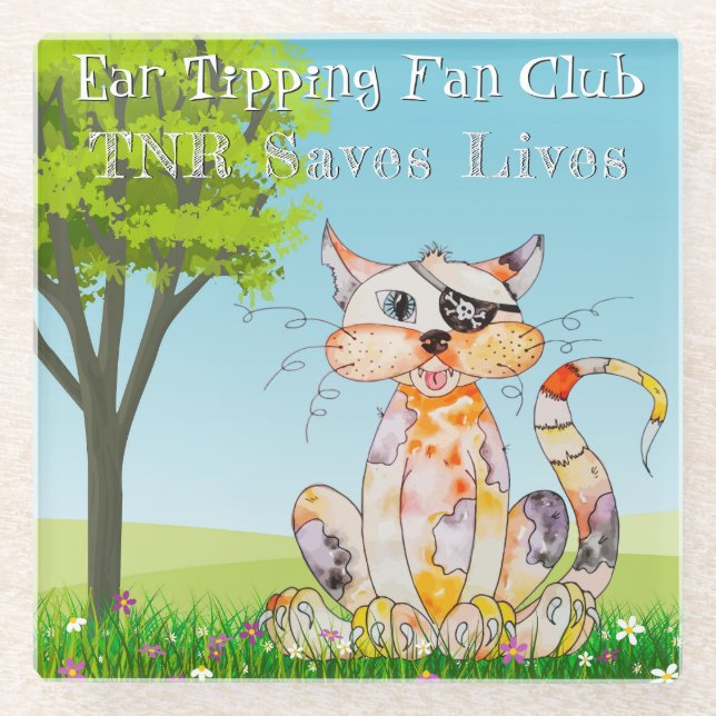TNR Trap, Neuter, Return Saves Lives Coaster (Front)