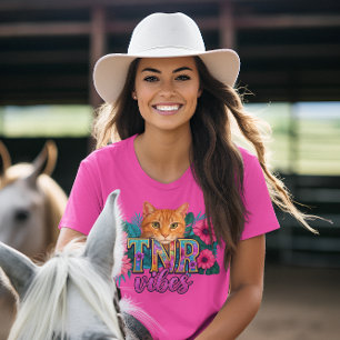 TNR Vibes Trap Neuter Return Cat Rescue T-Shirt