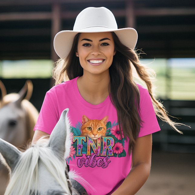 TNR Vibes Trap Neuter Return Cat Rescue T-Shirt (TNR Vibes )