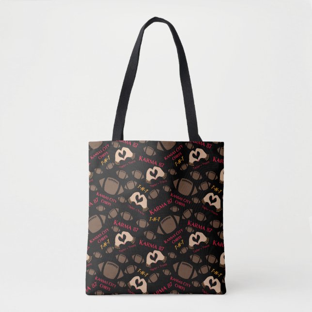 TNT-Chiefs-All Over Print Tote Black Red (Front)