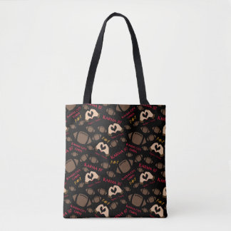 TNT-Chiefs-All Over Print Tote Black Red Bag