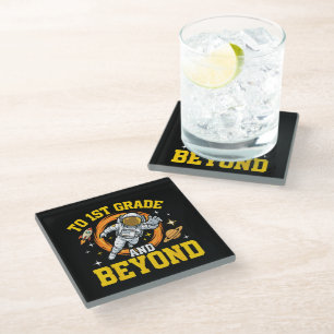 to 1st Grade and Beyond Astronaut Student Glass Coaster