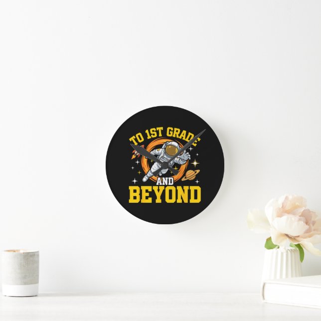 to 1st Grade and Beyond Astronaut Student Round Clock (Home)
