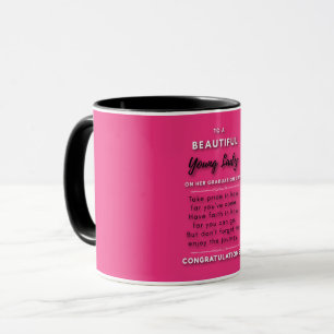 To A Beautiful Young Lady On Her Graduation Day 2 Mug